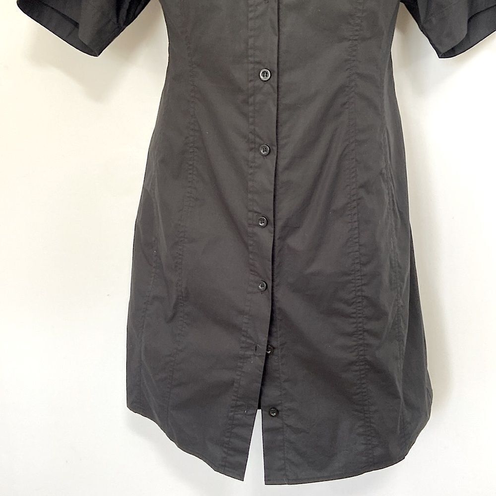 Frame Dress Mini Black Button Down NWOT SZ Medium - Picture 4 of 8